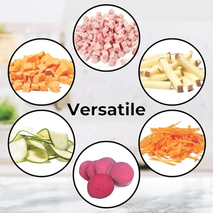 Starfrit Pump'n'Slice - Vertical Mandoline, Food Chopper, Slicer - Safe Enclosed Blades - Folds for Storage | Cleaning Tool - 2-in-1 Peeler Included by Starfrit - Image 2
