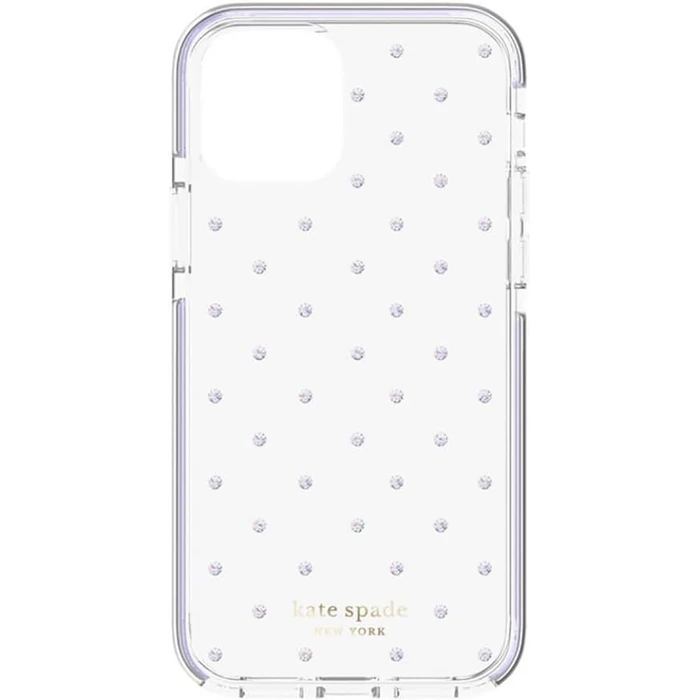 Kate Spade Protective Hardshell Phone Case for iPhone 12 Pro Max - Pin Dot Gems (Lilac Purple) by Kate Spade - Refurbished - Brand New condition - US$13.43