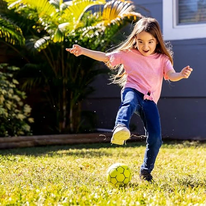Nerf Mini Foam Sports Ball Set - Foam Football, Soccer Ball + Basketball Set Soft Sports Toy for Kids - Multicolor by Nerf - Image 7
