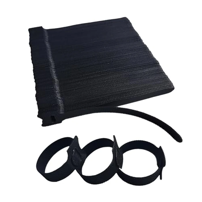 200 PCS 6 Inches Black Reusable Cable Ties, Adjustable Cord Straps, Cable Organizer, Cord Wrap and Hook Loop Cords Management,Adjustable Cord Ties for Organizing Home,Office,Garden,Data Centers by VORTALIS - Used - Like New condition - US$8.09