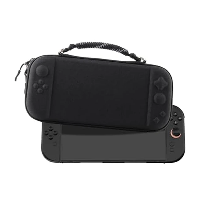 YONMOTTO Slim Carrying Case for Nintendo Switch 2 (2025), Lightweight Protective Hard Shell Portable Travel Case with 12 Game Card Slots & Screen Protector Mat (Black) by YONMOTTO - Used - Very Good condition - US$8.44