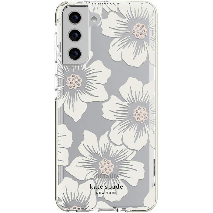 Kate Spade Defensive Phone Case for Galaxy S22+ (5G) - Hollyhock Floral by Kate Spade - Refurbished - Excellent condition