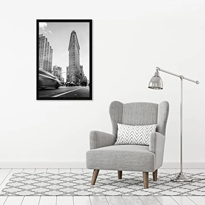 Americanflat 24x36 Poster Frame with Polished Plexiglass - Streamline Collection - Thin Border Picture Frame for Wall Display - Hanging Hardware Included - Black by Americanflat - Image 3