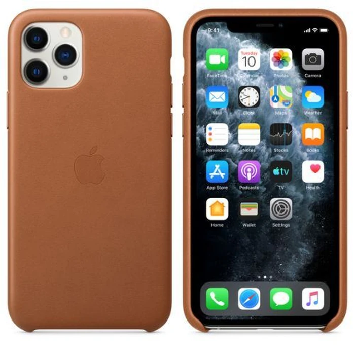 Apple Leather Case for iPhone 11 Pro - Saddle Brown by Apple - Image 3