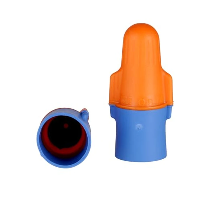 3M Performance Plus Wire Connector, O/B+JUG, Orange/Blue, Flexible Steel Spring Connectors, Twist On, CSA Certified, UL Listed, Jug of 500, 22-12 AWG by 3M - Image 9