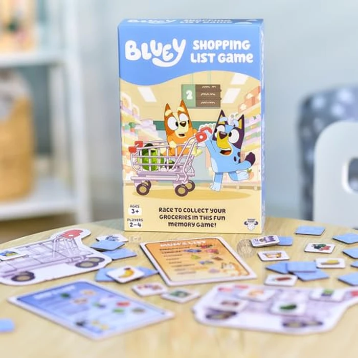Bluey Shopping List Game, Join Bluey, Bingo, Bandit & Chilli On A Fun Supermarket Adventure, Race to Fill Your Trolley in This Fun Memory and Matching Game, for Ages 3+, 2-4 Players by BLUEY - Image 7