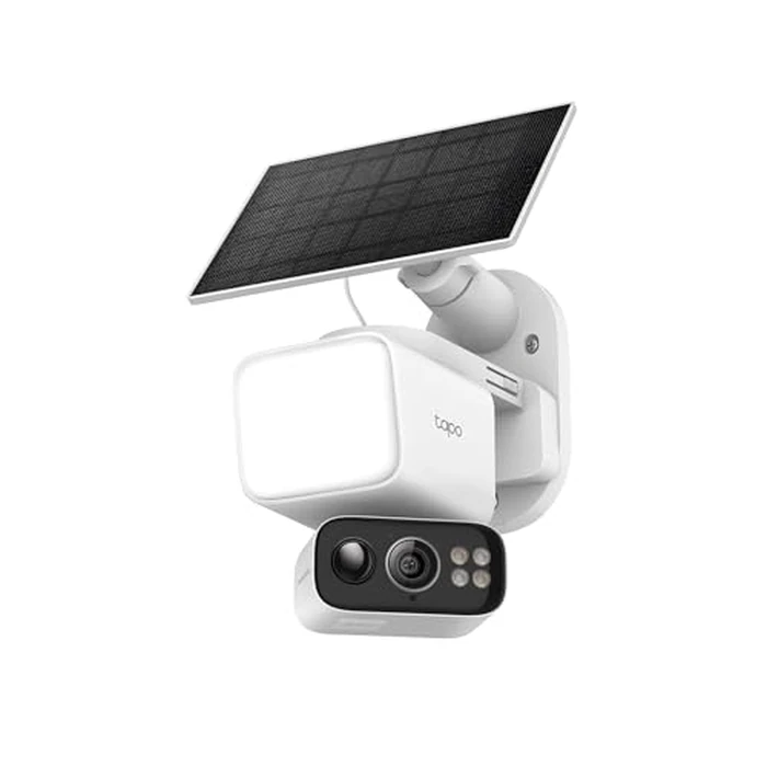 Tapo 2K Outdoor Pan/Tilt Wireless Floodlight Security Camera - Battery Power with Solar, 360º AI Motion Tracking, Person/Vehicle Detection, Subscription-Free Local Storage or Optional Cloud, C615F KIT by Tapo - Used - Like New condition