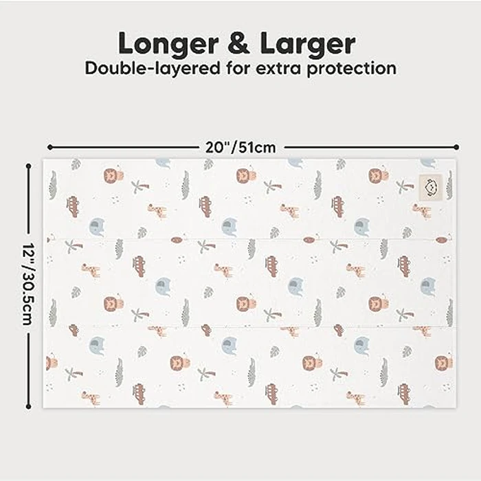 Organic Burp Cloths Baby Boy, Girl - 6-Pack Large 100% Cotton Burping Cloths for Babies, Spit Up Rags, Super Absorbent, Ultra Soft Newborn Rag, Gender Neutral, Machine Washable, Durable (Wilderness) by KeaBabies - Image 5