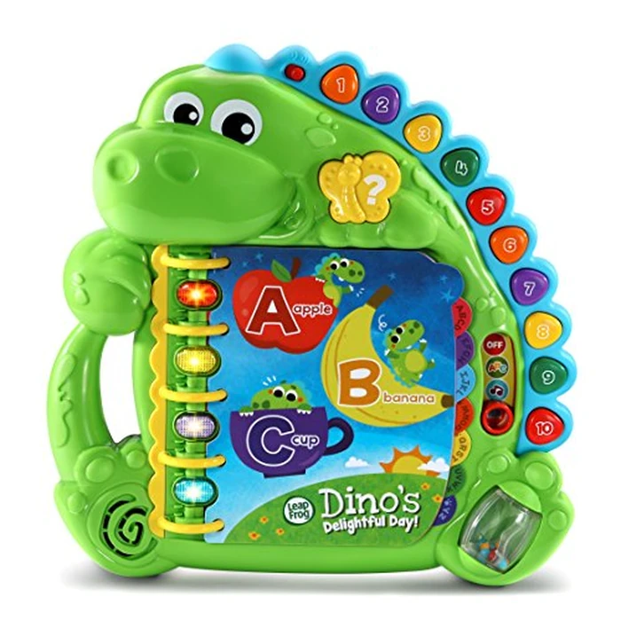 LeapFrog Dino's Delightful Day Alphabet Book, Green by LeapFrog - Used - Like New condition