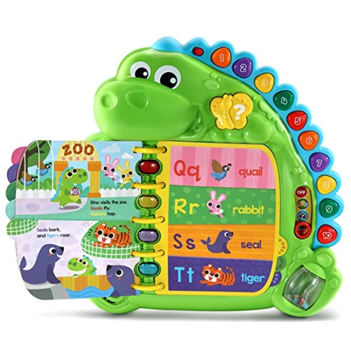 LeapFrog Dino's Delightful Day Alphabet Book, Green by LeapFrog - Image 2