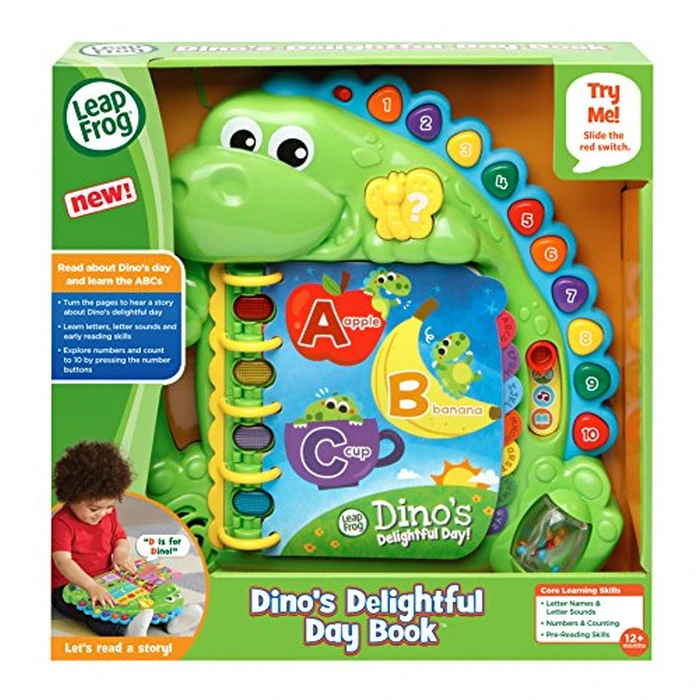 LeapFrog Dino's Delightful Day Alphabet Book, Green by LeapFrog - Image 6