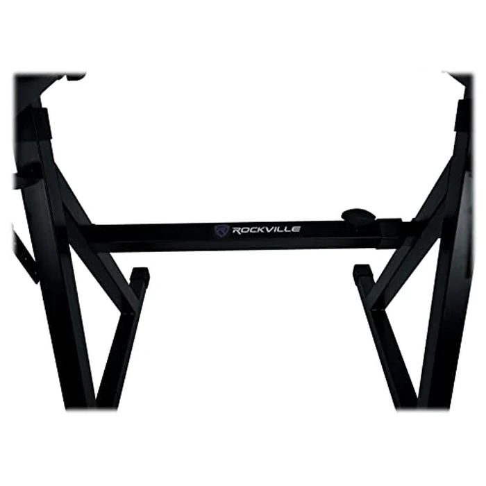 Rockville Z55 Z-Style 2-Tier Piano Keyboard Stand w/ Bag & Headphone Hook - Portable & Sturdy, Height & Width Adjustable, Fits 54/61/76/88-Key Electric Pianos & Keyboards - 250 lb Capacity by Rockville - Image 5