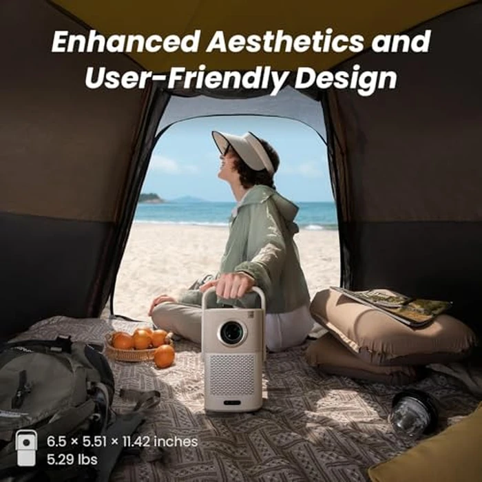 [Sound by JBL & Built-in Google TV] Yaber T2 Plus2026 Outdoor Projector with Built-in Battery - Smart Projector with WiFi 6 and Bluetooth, Native 1080P Movie Portable Projector for Indoor and Outdoor by Yaber PROJECTOR - Image 7