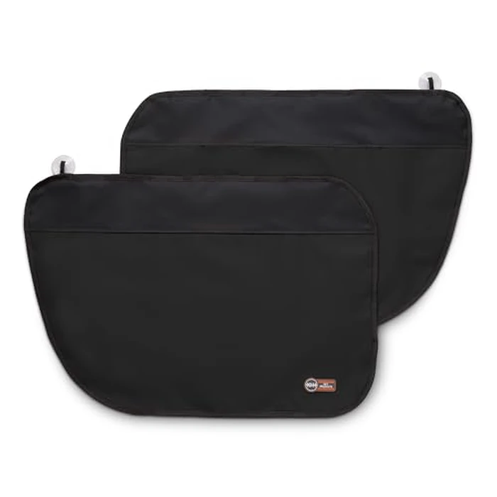 K&H Pet Products Car Door Protector for Dogs, 2 Pack Waterproof Interior Pet Car Door Protector from Dog Scratching, Stay Put Cover Design, Fits Most Vehicles, Washable - 27 x 19in Black by K&H Pet Products - Image 1