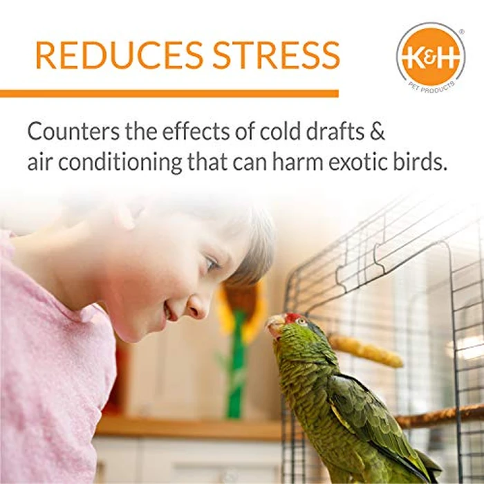 K&H Pet Products Snuggle-Up Bird Cage Heater, Bird Cage Accessory, Exotic Avian Warming Panel for Small Exotics Like Parakeet, Cockatiel, Canary - Small 5 X 3in Gray 12V by K&H Pet Products - Image 3