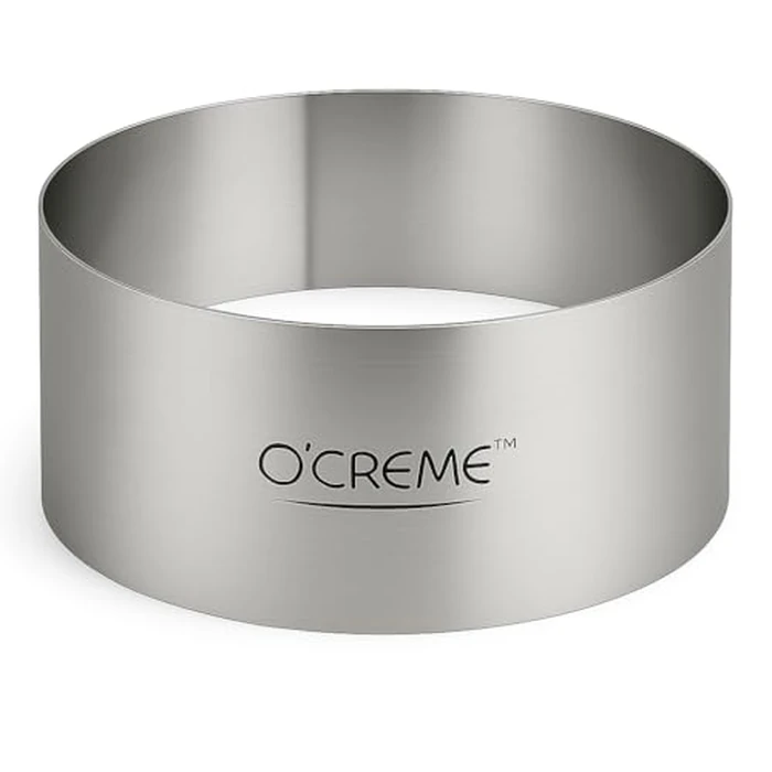 O'Creme Cake Ring Sturdy Stainless Steel Round Mousse Cake Ring Mold for Baking, Dessert Cake Decorating Pastry Rings 10 Inch Diameter x 4 Inch High by O'CREME - Image 1