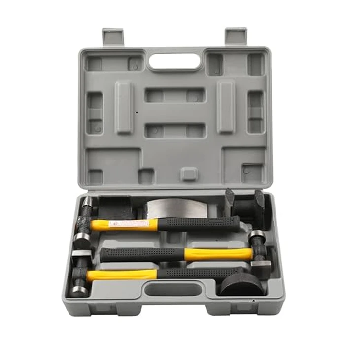 HFS(R) 7 Pcs Set Auto Body Fender Repair Tool Hammer Dolly Set by HFS - Used - Like New condition