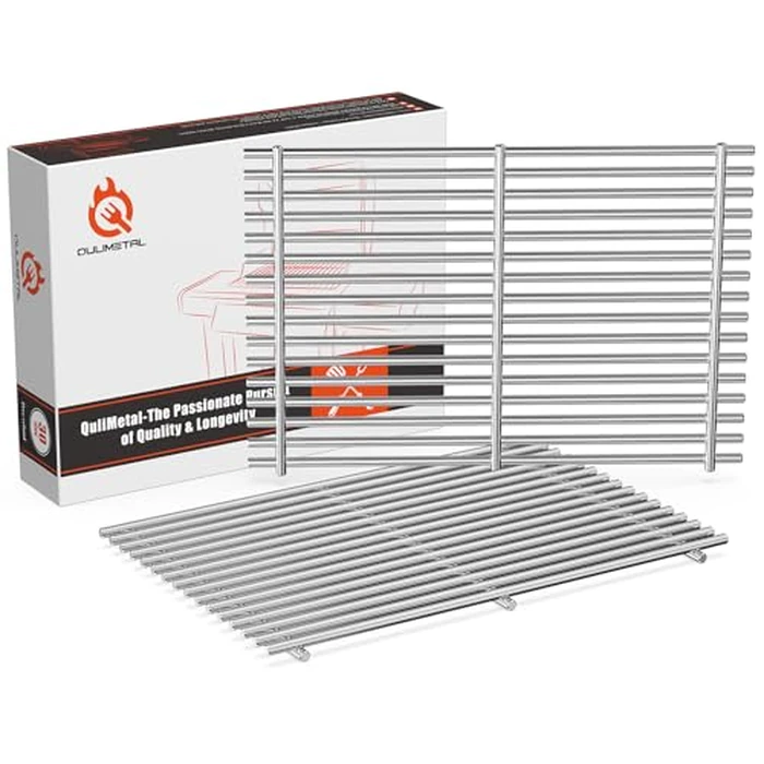 QuliMetal SUS304 Grill Grates for Weber Spirit E-310 and GS4 Spirit II 300 Series, Spirit 700, Genesis Silver B & C, Genesis Gold B & C, Genesis Platinum B & C, Genesis 1000-3500 by QuliMetal - Image 1