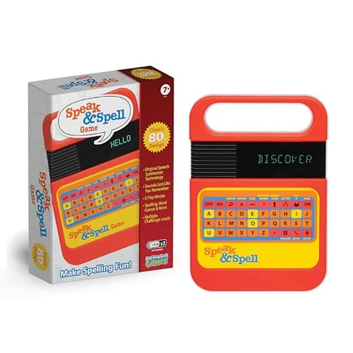 Speak & Spell Electronic Game - Educational Learning Toy, Spelling Games, 80s Retro Handheld Arcade, Autism Toys, Activity for Boys, Girls, Toddler, Ages 7+ by PlayMonster - Used - Very Good condition - US$18.76