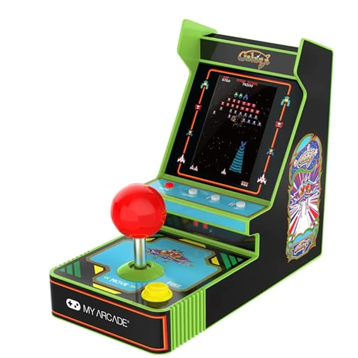 My Arcade New Galaga Red Joystick Player: Galaga and Galaxian Portable Console, Retro Games - 3.5" Full Color Display by My Arcade - Used - Like New condition - US$41.63