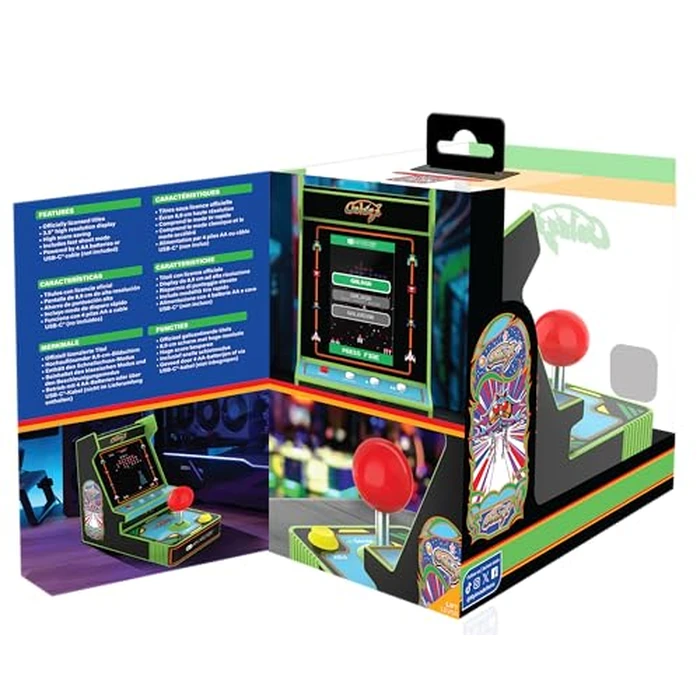 My Arcade New Galaga Red Joystick Player: Galaga and Galaxian Portable Console, Retro Games - 3.5" Full Color Display by My Arcade - Image 5