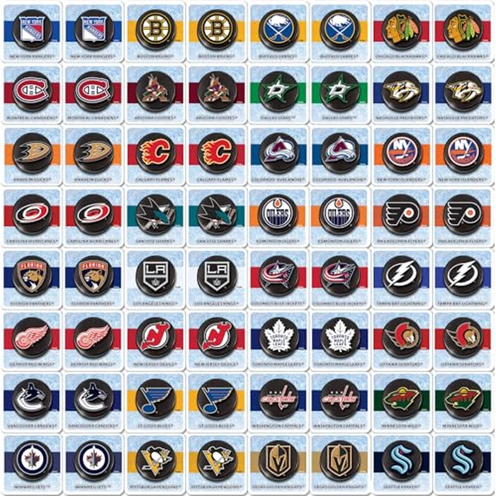 Masterpieces Sports Games - NHL League Matching Game - Game for Kids and Family - Laugh and Learn by Masterpieces - Used - Like New condition