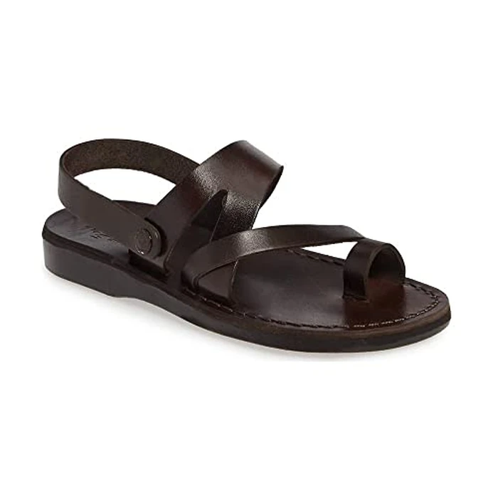 Benjamin - Leather Slingback Sandal - Black, Brown, 11 by Jerusalem Sandals - Used - Like New condition - CA$49.93
