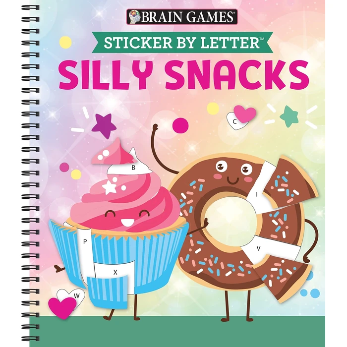 Brain Games - Sticker by Letter: Silly Snacks by Publications International, Ltd. - Used - Acceptable condition