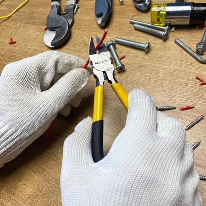 BOOSDEN Wire Cutter,6.5 inch Side Cutters,Spring Loaded Wire Cutters for Crafting,Flush Cutter,Ultra Sharp for Jewelry Making,Flush Cut Pliers,Dikes Wire Cutters,Floral Wire Cutter,Snips by BOOSDEN - Image 6