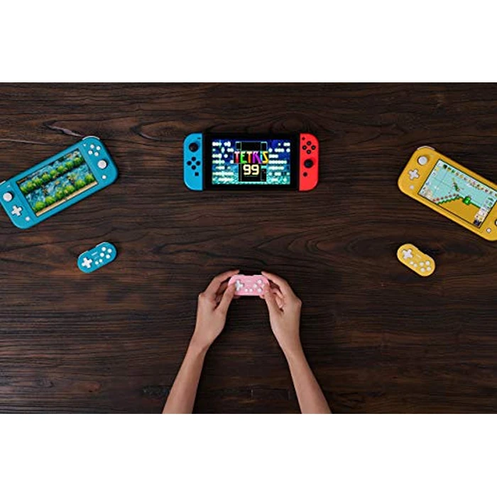 8Bitdo Zero 2 Bluetooth Gamepad Keychain Sized Mini Controller for Switch, Windows, Android, macOS & Raspberry Pi(Pink Edition) - Nintendo Switch by 8Bitdo - Image 5