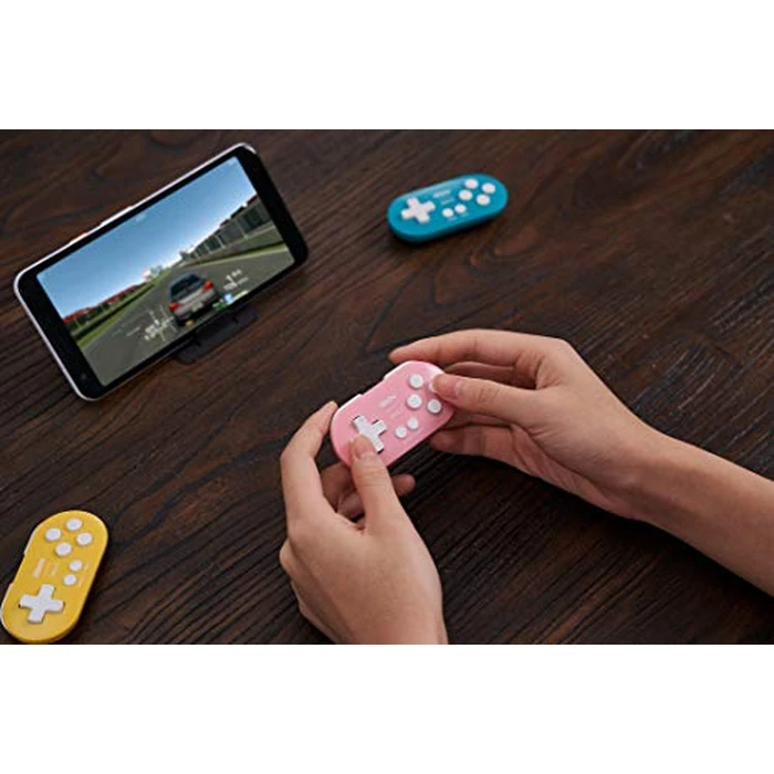 8Bitdo Zero 2 Bluetooth Gamepad Keychain Sized Mini Controller for Switch, Windows, Android, macOS & Raspberry Pi(Pink Edition) - Nintendo Switch by 8Bitdo - Image 7