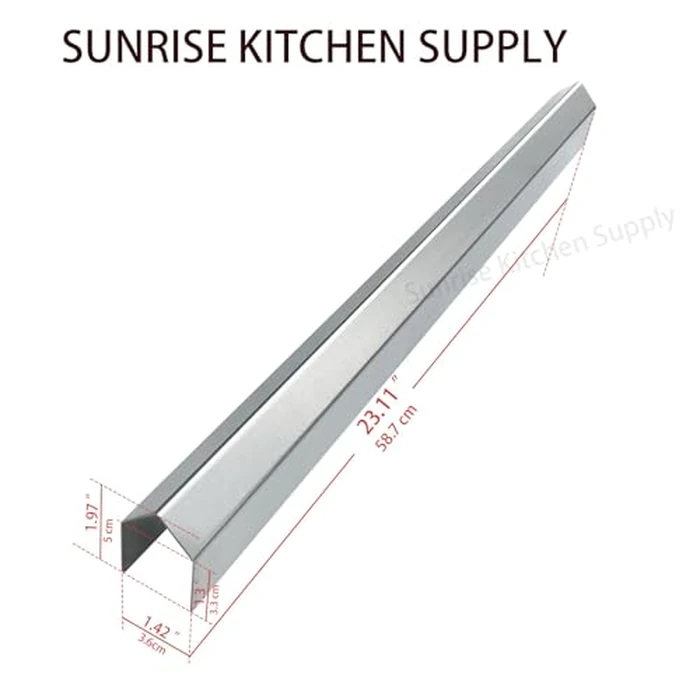 Sunrise Kitchen Supply Stainless Steel Deep Fryer Joining Strip/Connector (23"L x 1 1/2"W) 18 Gauge by SUNRISE - Image 4