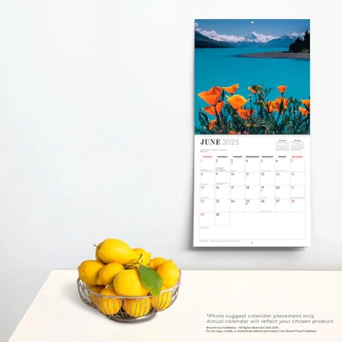 I Love Travel | 2025 12 x 24 Inch Monthly Square Wall Calendar | BrownTrout | Scenic Oceania Photography by BrownTrout - Image 2