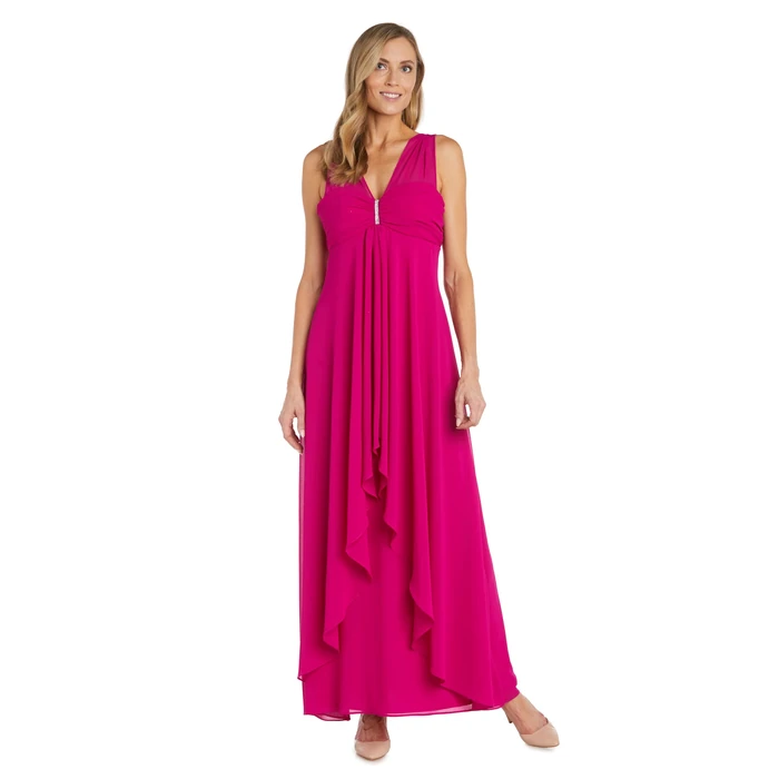 R&M Richards Women's Radiance Flow Chiffon Dress, Fuchsia by R&M Richards - Image 1