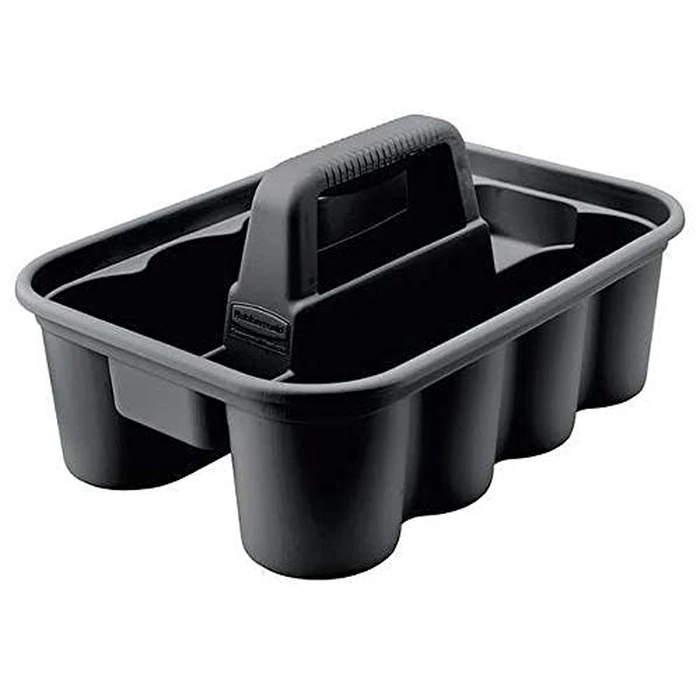 Rubbermaid Commercial Products Deluxe Carry Caddy for Take-Out Coffee/Soft Drinks Postmates/Uber Eats/Food Delivery Cleaning Products Sports/Water Bottles Black by Rubbermaid Commercial Products - Used - Like New condition