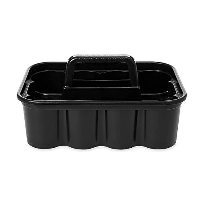 Rubbermaid Commercial Products Deluxe Carry Caddy for Take-Out Coffee/Soft Drinks Postmates/Uber Eats/Food Delivery Cleaning Products Sports/Water Bottles Black by Rubbermaid Commercial Products - Image 2
