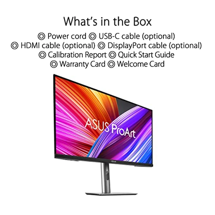 ASUS ProArt Display 27” 4K HDR Professional Monitor (PA279CRV) - IPS, UHD (3840 x 2160), 99% DCI-P3/Adobe RGB, ΔE < 2, Calman Verified, USB-C PD 96W, DisplayPort, Daisy-Chain, Ergonomic, 3yr Warranty by ASUS - Image 7