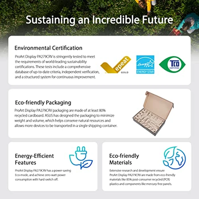 ASUS ProArt Display 27” 4K HDR Professional Monitor (PA279CRV) - IPS, UHD (3840 x 2160), 99% DCI-P3/Adobe RGB, ΔE < 2, Calman Verified, USB-C PD 96W, DisplayPort, Daisy-Chain, Ergonomic, 3yr Warranty by ASUS - Image 8