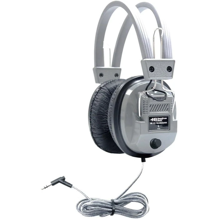 HamiltonBuhl Schoolmate Deluxe Stereo Headphone SC-7V - Gray/Black by HamiltonBuhl - Image 1