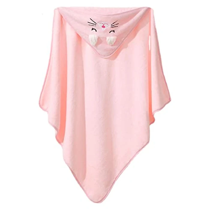 Hooded Baby Towel - 3 Pack Soft and Cute Animal Design Baby Bath Towel for - Baby Towel with Hood for Baby Boy and Girl - 79 79cm/31.4x31.4 Inch by Genikeer - Image 3
