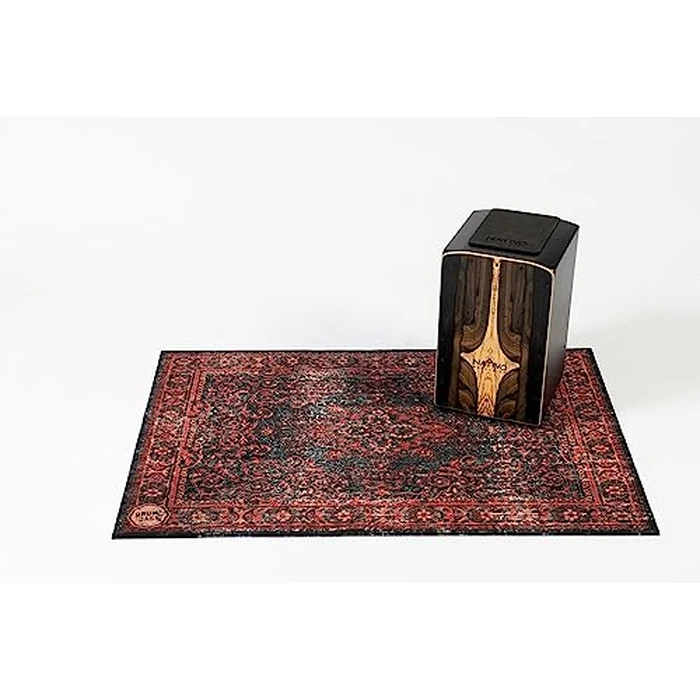 DRUMnBASE Vintage Persian Style Stage Rug, Non Slip Waterproof Rug for Stage or Studio Use to Reduce Vibrations, Black Red, 4.26 FT X 3 FT by DRUM N BASE - Image 9