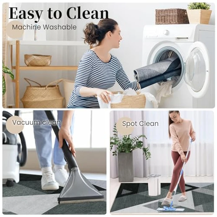 Office Chair Mat for Hardwood Floor & Tile Floor, 48"X 60" Heavy Duty Desk Chair Mat for Hard Floors, Under Desk Rug for Rolling Computer Chair,Anti Slip,Low Pile Carpet Protector-Triangle by Lreedy - Image 6
