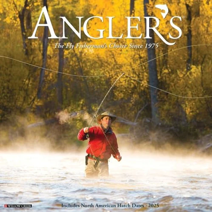 Angler's 2025 12" x 12" Wall Calendar by WILLOW CREEK - Used - Like New condition - CA$7.28