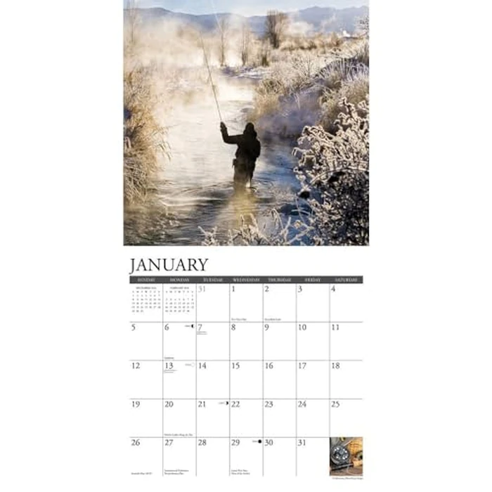 Angler's 2025 12" x 12" Wall Calendar by WILLOW CREEK - Image 3