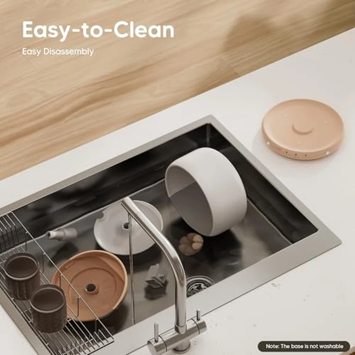 WOPET Wireless Cat Water Fountain, Cordless Ceramic Pet Water Fountain with 5000mAh Rechargeable Battery, 3L/101oz Premium Cat Water Dispenser for Cats & Small Dogs,Ultra Quiet & Triple Filtration by WOPET - Image 6