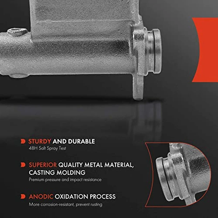 A-Premium Brake Master Cylinder with Reservoir and Cap Compatible with Dodge and Plymouth Vehicles - D100 D200 D300 W100 W200 Pickup, Model PC PD PJ, PT-50, PT-57, B-2, B-3 - Replaces 1191397, 1797432 by A-premium - Image 2