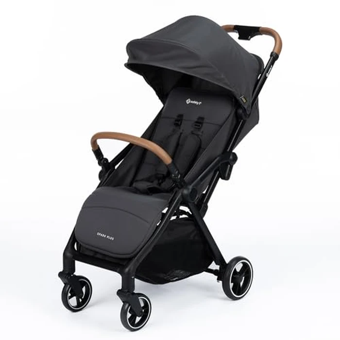 Safety 1st Spark Plus Compact Auto-Fold Stroller, Lightweight & Travel-Friendly, Self-Standing Fold, Smooth Ride, Extra-Large Storage - Mineral Graphite by Safety 1st - Used - Very Good condition