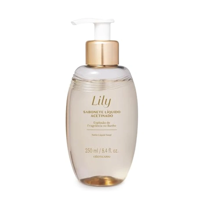 O Boticário Lily Satin Body Wash, Sophisticated Bath & Shower Gel Soap for Luxurious Soft Skin, Lily Fragrance Scented, 8.4 Ounce (250ml) by O BOTICARIO - Used - Like New condition - US$16.23