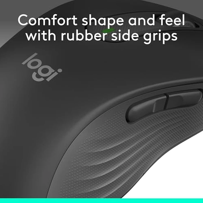 Logitech Left Handed Wireless Mouse Signature M650 L Full Size - 2 Year Battery, Silent Clicks, Customizable Buttons, Bluetooth, PC/Mac/Chromebook - Graphite, Large by Logitech - Image 8