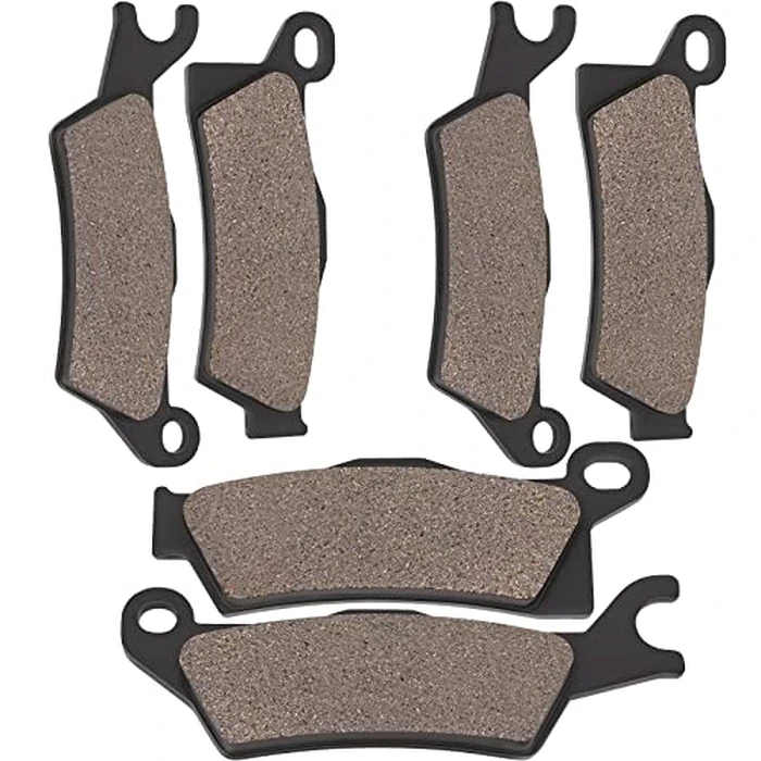 AHL Front and Rear Brake Pads Compatible with Can-Am Outlander EFI XT XT-P XMR DPS Max XT/XT-P/XMR/DPS 450/570/650/800R/850/1000;3 Set Front and Rear Severe Duty Replacement Brake Pads by AHL - Image 2